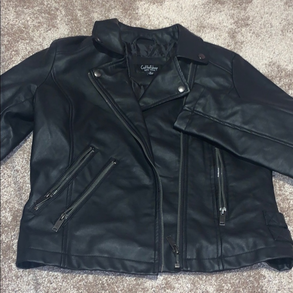 Black Faux Leather Jacket